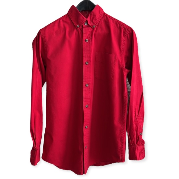 Class Club boys red long sleeve button down dress shirt - Picture 2 of 16